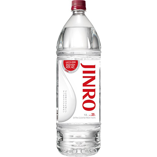 眞露 JINRO ジンロ 25度 1.8L ペットボトル 1800ml×6本 1ケース u-yu