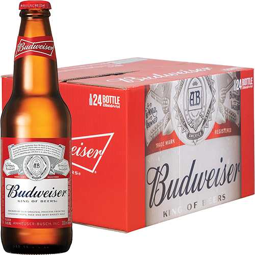 ABI バドワイザー 瓶 330ml×24本 ビール ケース Budweiser u-yu - 輸入