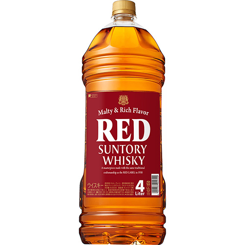 サントリー ウイスキー レッド 4L ペットボトル 4000ml×4本 1ケース u-yuの通販は 18,280円