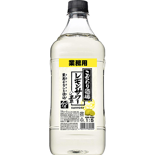 サントリー こだわり酒場のレモンサワーの素 コンク 1.8L ペットボトル 1800ml×6本 1ケース u-yu