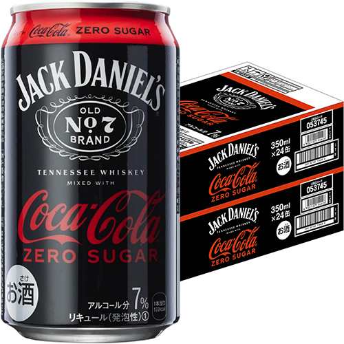 コカ・コーラ ジャックダニエル & コカ・コーラ ゼロシュガー 350ml×24本 2ケース（48本） u-yu