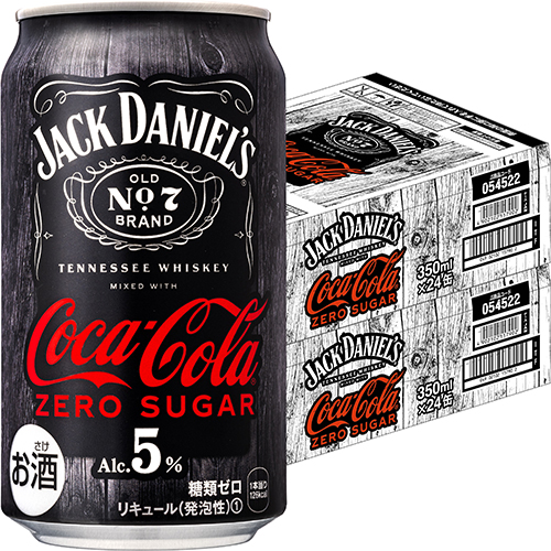 コカ・コーラ ジャックダニエル &amp; コカ・コーラ ゼロシュガー 350ml×24本 2ケース（48本） u-yu