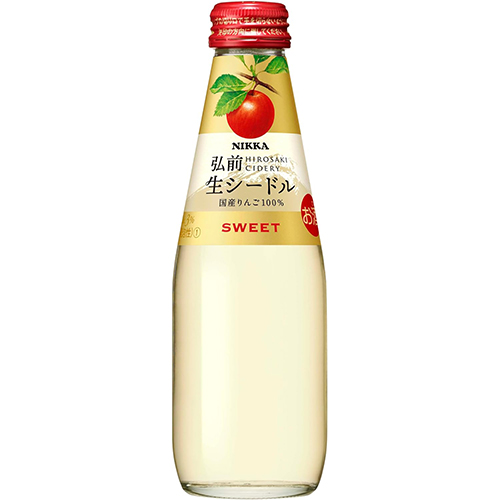 アサヒ ニッカ弘前 生シードル スイート 200ml×24本 u-yuの通販は