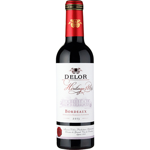 デロー ボルドー ルージュ ハーフ 375ml×12本 フランス u-yu