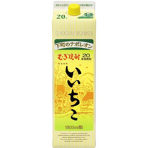 三和酒類 麦焼酎 いいちこ 20度 1.8Lパック 1800ml×6本 u-yu