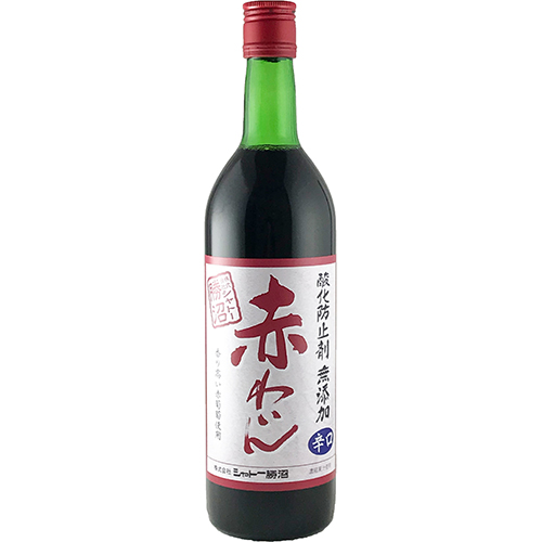 シャトー勝沼 無添加赤わいん 辛口 720ml×12本 u-yu