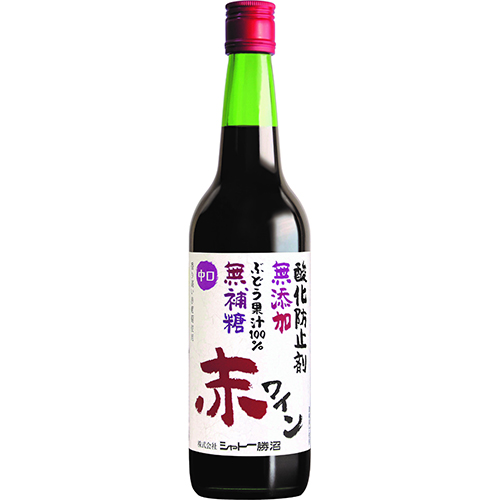 シャトー勝沼 無添加無補糖赤ワイン 中口 600ml×12本 u-yuの通販は 9,435円