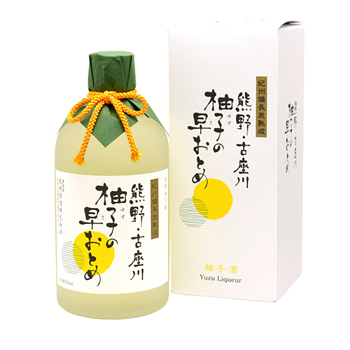 尾崎酒造 熊野 古座川 柚子の早おとめ 500ml×6本 和歌山 1ケース u-yu