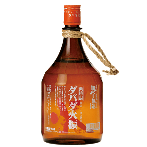 無手無冠 栗焼酎 ダバダ火振 900ml×12本 u-yu