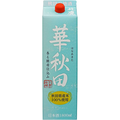 北鹿 華秋田 1.8Lパック 1800ml×6本 ケース 日本酒 清酒 u-yu