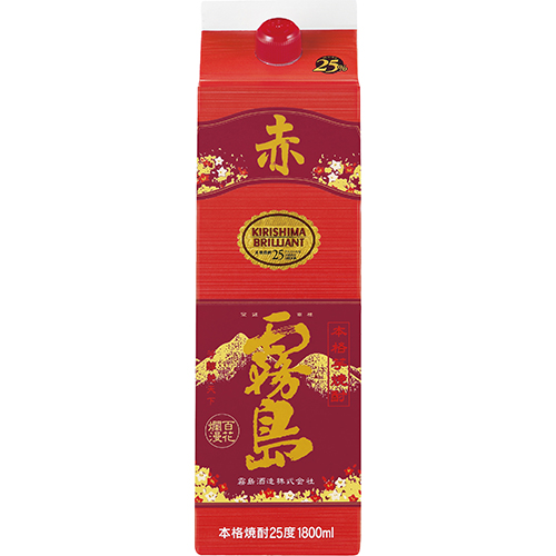 霧島酒造 芋焼酎 赤霧島 1.8Lパック 1800ml×6本 1ケース 宮崎 u-yu