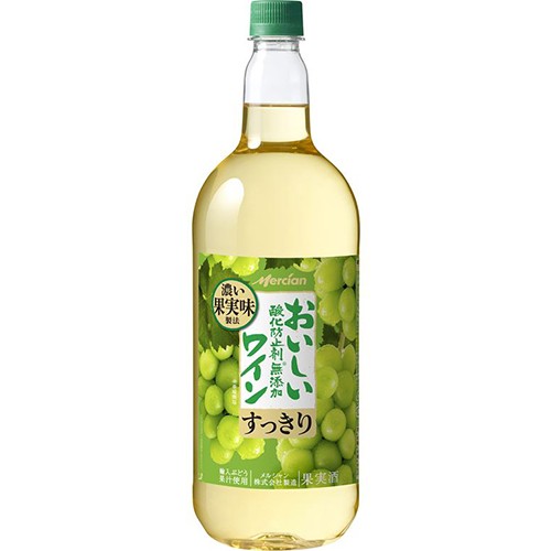 メルシャン おいしい酸化防止剤無添加白ワイン 1.5Lペットボトル 1500ml×6本 1ケース u-saの通販は