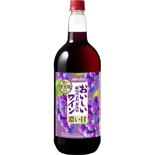 メルシャン おいしい酸化防止剤無添加赤ワイン ジューシー赤 1.5Lペットボトル 1500ml×6本 1ケース u-sa 5,098円