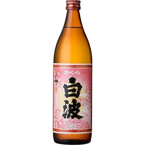 薩摩酒造 芋焼酎 さくら白波 25度 瓶 900ml×6本 u-yu