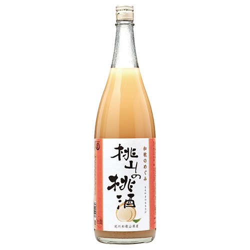 世界一統 和歌のめぐみ 桃山の桃酒 1.8Ｌ瓶 1800ml×6本 和歌山 u-yu