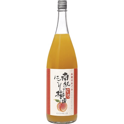 世界一統 和歌のめぐみ 南紀の完熟にごり梅酒 1.8Ｌ瓶 1800ml×6本 和歌山 u-yu