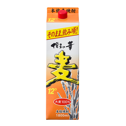 福徳長酒類 博多の華 麦 12度 1.8Lパック 1800ml×6本 1ケース u-yu 4,963円