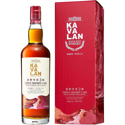 KAVALAN カバラン トリプルシェリーカスク 700ml 正規 箱入 台湾 シングルモルトウイスキー u-yu