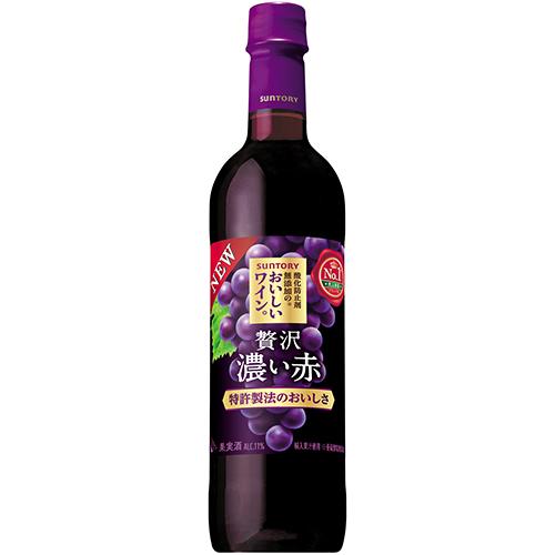 サントリー 酸化防止剤無添加のおいしいワイン。 濃い赤 ペットボトル 720ml×12本 1ケース u-sa
