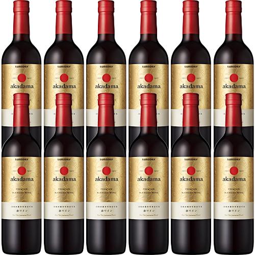 サントリー 赤玉 プレミアムブレンデッドワイン 750ml×12本 1ケース 赤ワイン u-yu