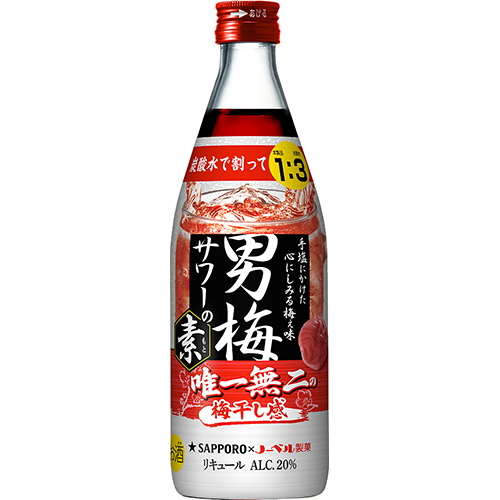 サッポロ 男梅サワーの素 500ml×6本 u-yuの通販はau PAY サッポロ 男梅サワーの素 500ml×6本 u-yuの通販はau PAY