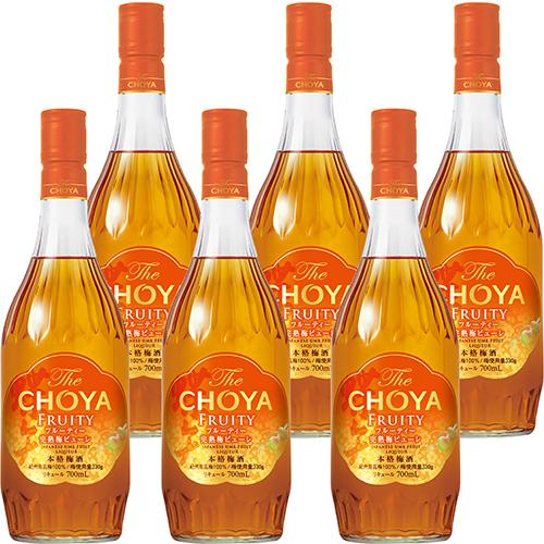 チョーヤ梅酒 ザ・チョーヤ フルーティー 700ml×6本 1ケース u-yu