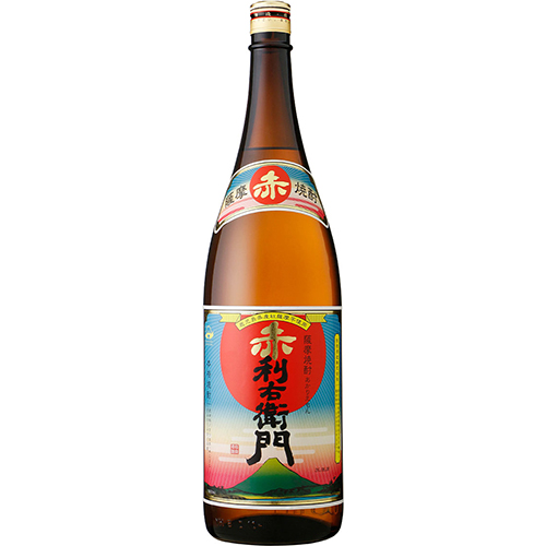 指宿酒造 芋焼酎 赤利右衛門 25度 1.8L瓶 1800ml×6本 鹿児島 u-yu