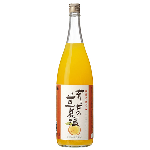 世界一統 和歌のめぐみ 有田の甘夏酒 1.8Ｌ瓶 1800ml×6本 和歌山 u-yu