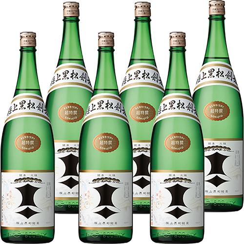 剣菱酒造 極上 黒松剣菱 1.8L瓶 1800ml×6本 u-yu