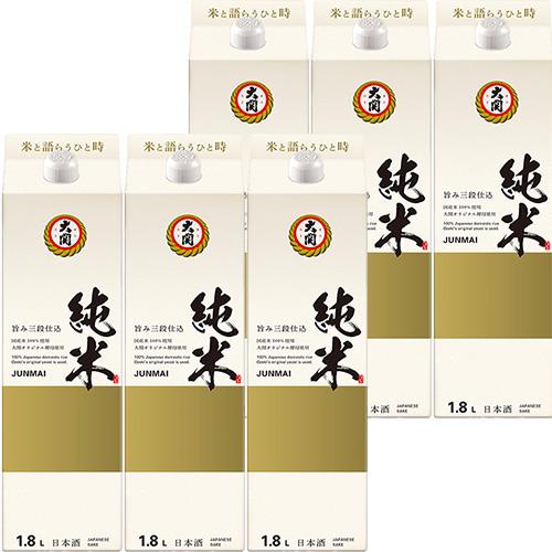 大関 純米 1.8Lパック 1800ml×6本 ケース 日本酒 純米酒 u-yu