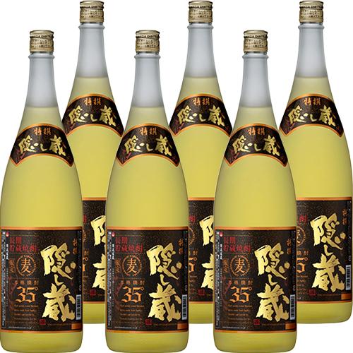 濱田酒造 麦焼酎 長期貯蔵 特撰 隠し蔵 35度 1800ml×6本 u-yu