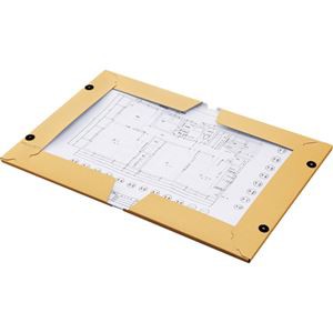 まとめ） TANOSEE 図面ファイル（クラフトタイプ） A3 2つ折 背幅28mm 1冊