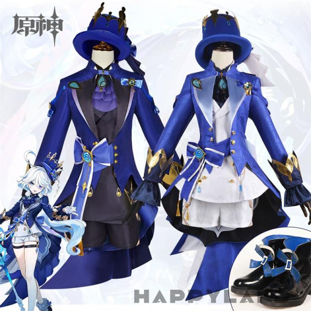 原神 フォカロルス Furina de Fontaine フリーナ・ドゥ・フォンテーヌ コスプレ衣装Cosplay 和服 演出服 変装 仮装 日常服 アニメ 祭り 学園祭 文化祭 漫遊展 ハロウィン クリスマス コスチュームの通販は