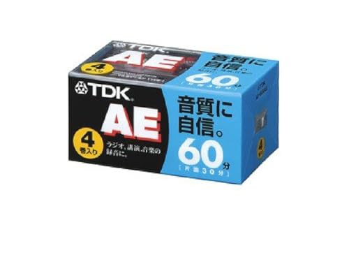 TDK オーディオカセットテープ AE 60分4巻パック [AE-60X4G] - 記録
