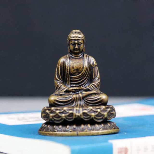 ミニ 仏像 釈迦如来座像 5cm『曹洞宗・臨済宗・天台宗』銅製 置物 仏壇