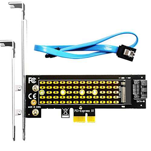 GLOTRENDS M.2 SATA変換アダプター 、M.2 SATA拡張ボード、6Gbps 拡張