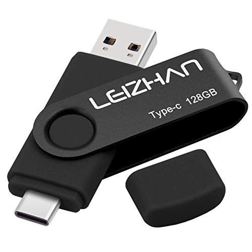ベスト商品 128GB_黒 LEIZHAN TYPE-C USB メモリー・フラッシュ