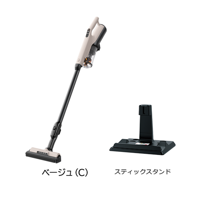 日立 HITACHI 掃除機 スティッククリーナー コードレス式 ラクかるスティック PVBL3MC PV-BL3M-C pvbl3mc ベージュ 新品 送料無料 メーカー保証１年付_1