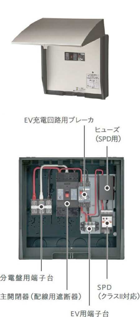 パナソニック BQKN364EVB EV充電設備用電源分岐ボックス 屋外用 主開閉器容量60A ブラックの通販はau PAY マーケット  電材BLUEWOOD au PAY マーケット店 au PAY マーケット－通販サイト