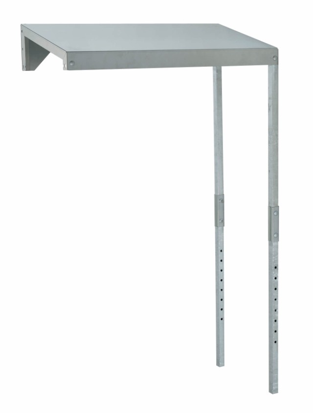 バクマ B-BY8-J パッケージエアコン用 室外ユニット用据付架台 連結架台用防雪屋根 エアコン有効mm幅976奥行411高900~1250の通販は