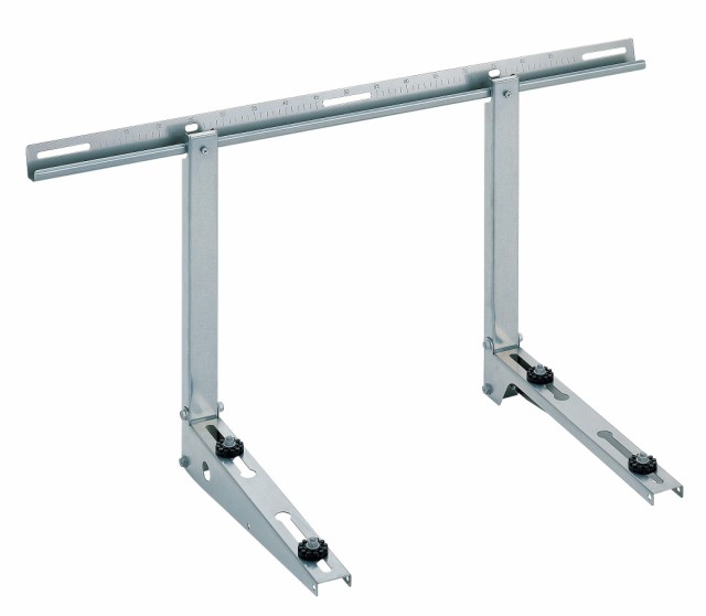 バクマ B-KZAM-L 4台セット(梱包入数4コ) 壁面用架台 高耐蝕溶融メッキ鋼板ZAM エアコン固定寸法W70~940 D140~400の通販は