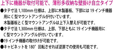 日東工業 THD34-6513 HUB収納キャビネット 壁掛け自立タイプ 色ペールホワイト塗装 外形(W=650 h=1300 D=340) mm 取付ユニット6U+6U