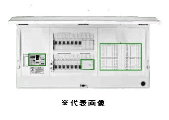 日東工業 HCD3E5-143D HCD型ホーム分電盤 ドア付 付属機器取付スペース付x2付 単相3線式 単3中性線欠相保護付漏電ブレーカ付 主幹容量50A