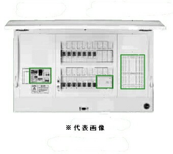 日東工業 HCD3E5-183N HCD型ホーム分電盤 ドア付 付属機器取付スペース付 単相3線式 単3中性線欠相保護付漏電ブレーカ付 主幹容量50A 分