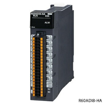 三菱電機 R60ADI8-HA MELSEC iQ-Rシリーズ HART通信対応アナログ—ディジタル変換ユニット 電流入力:8chの通販は