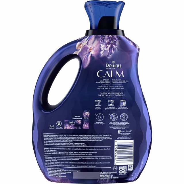 ダウニーインフュージョンCALM　ラベンダー＆バニラ 2400ml 12個セット 柔軟剤 安全 濃縮 液体 本体 カーム ラベンダー バニラ ラベンダ