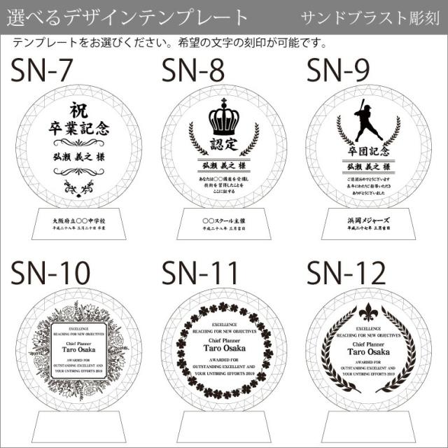 トロフィー クリスタル 盾 DP-3B(中) 名入れ 記念品 表彰状 表彰 盾 表彰楯 卒業 感謝 退職記念 周年記念 創立記念 ゴルフコンペ ホールインワン スポーツ大会 各種イベント 優勝 トロフィ とろふぃ とろふぃー プレゼント ギフト._12