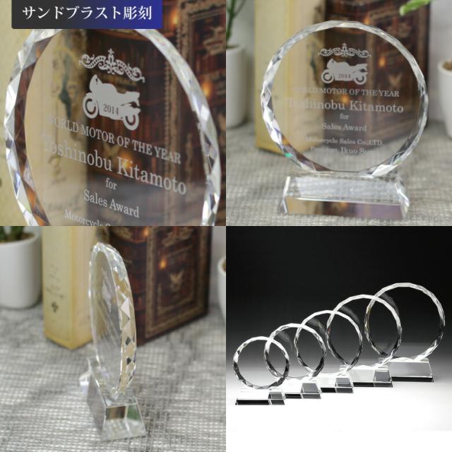 トロフィー クリスタル 盾 DP-3B(中) 名入れ 記念品 表彰状 表彰 盾 表彰楯 卒業 感謝 退職記念 周年記念 創立記念 ゴルフコンペ ホールインワン スポーツ大会 各種イベント 優勝 トロフィ とろふぃ とろふぃー プレゼント ギフト._3