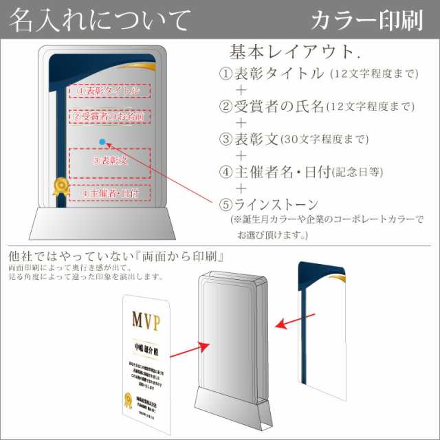 トロフィー クリスタル 盾 DP-4A(大) 名入れ 記念品 表彰状 表彰 盾