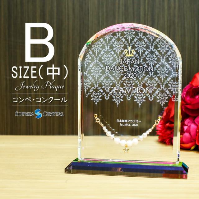 クリスタル ジュエリー 表彰盾 DP-6B-jw(中) 名入れ ミスコン ネイル コンテスト 表彰状 卒業 感謝 退職記念 周年記念 創立記念 ゴルフコンペ スポーツ イベント 優勝 トロフィー プレゼント ギフト おしゃれ 記念品 DPJ-6B.